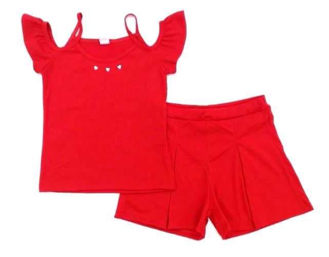 Conjunto Rose Juv Fem M/c Malha Canel Short