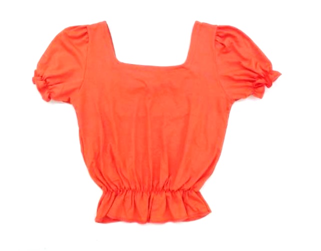 Blusa Meimar Juv Fem M/c Malha Cropped Ciganinha