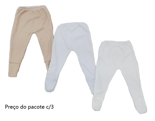 Mijão Timufy Bebe Neutro Canel Pé Reversível (c/3)
