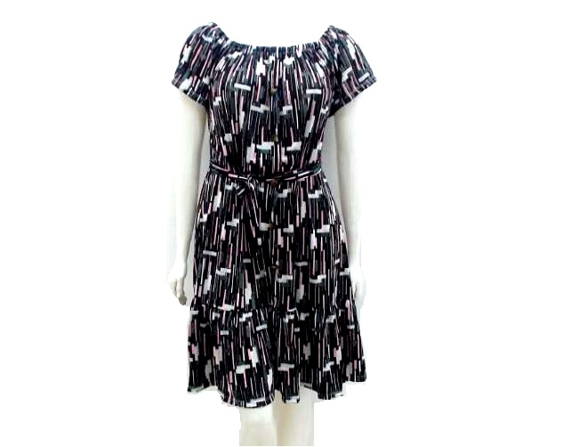 Vestido Millagirls Adulto Extra Grande Manga Curta Liganete Cinto