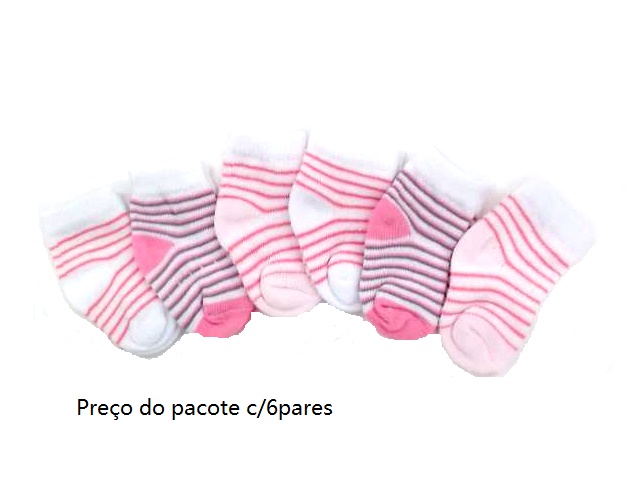 Meia You Bebe Alg Soquete (c/6)