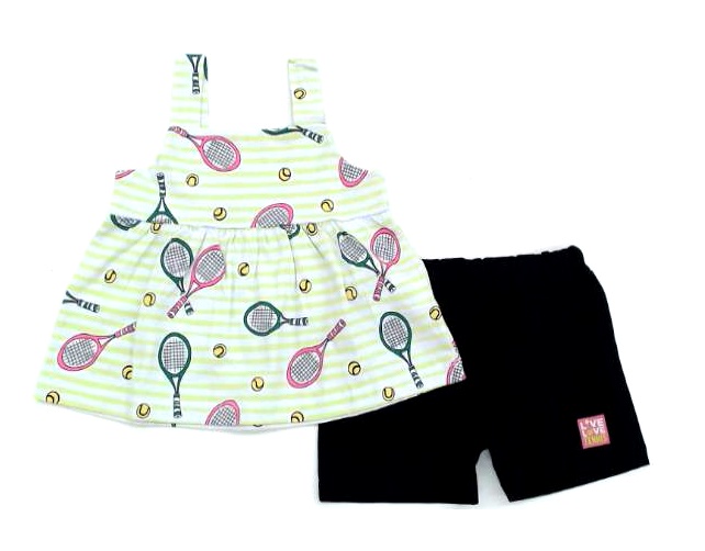 Conjunto Hrradinhos Inf Fem Reg Malha Short