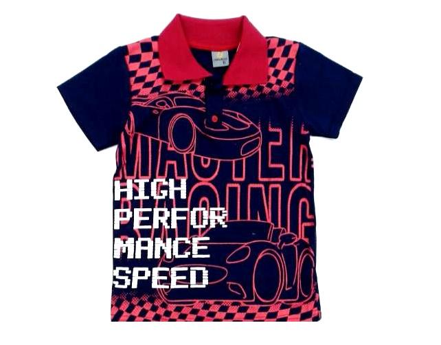 Polo Carammelo Inf Masc M/c Malha