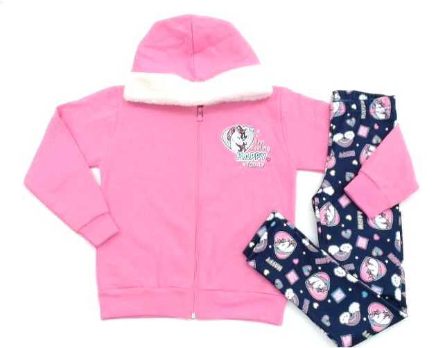 Conjunto Jaki Inf Fem Mol Capuz Legging