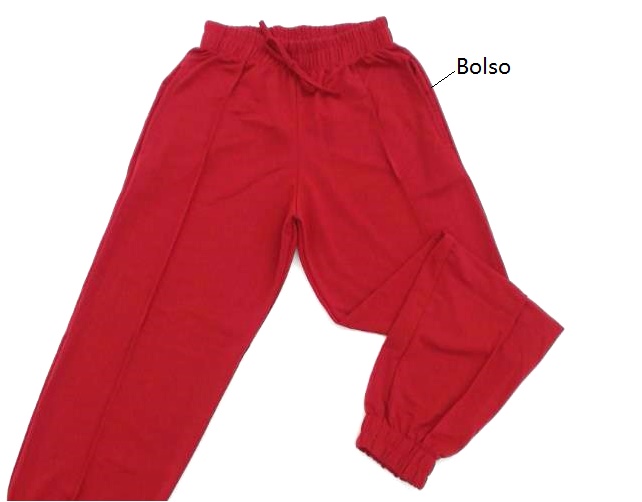 Calça Sangos Ad Fem Moletinho Jogger 2bolsos