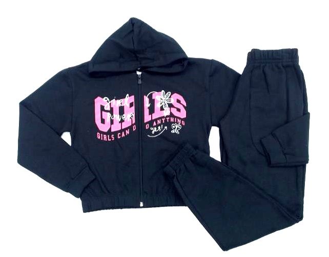Conjunto Jidi Juv Fem Mol Cropped Capuz Calça