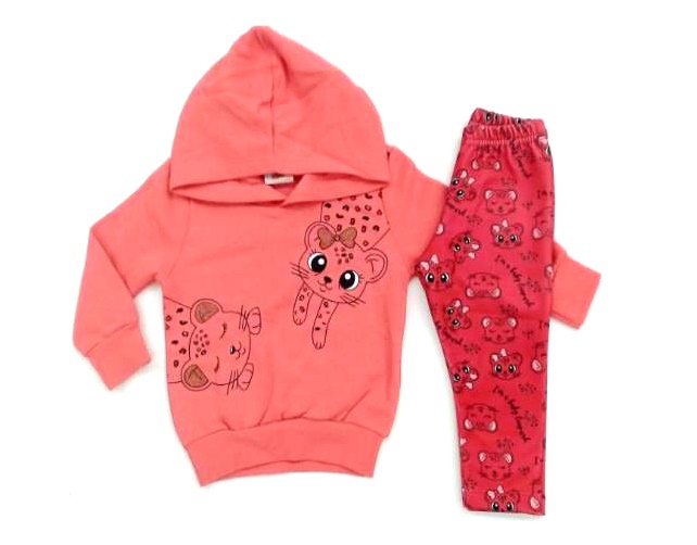 Conjunto Wkids Bebe Fem Mol Capuz Legging