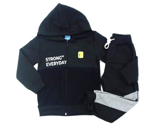 Conjunto Babyvest P.passos Masc Mol Capuz
