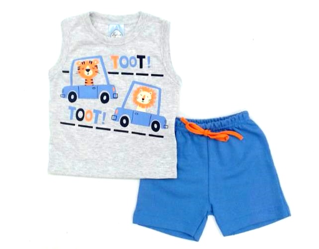 Conjunto Fashionkids Bebe Masc Reg Machão Malha