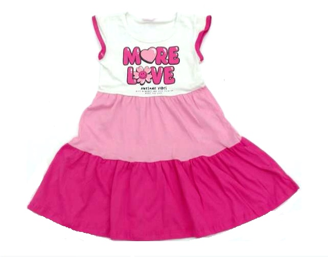 Vestido Fashionkids Inf Mga Jap Malha 3marias
