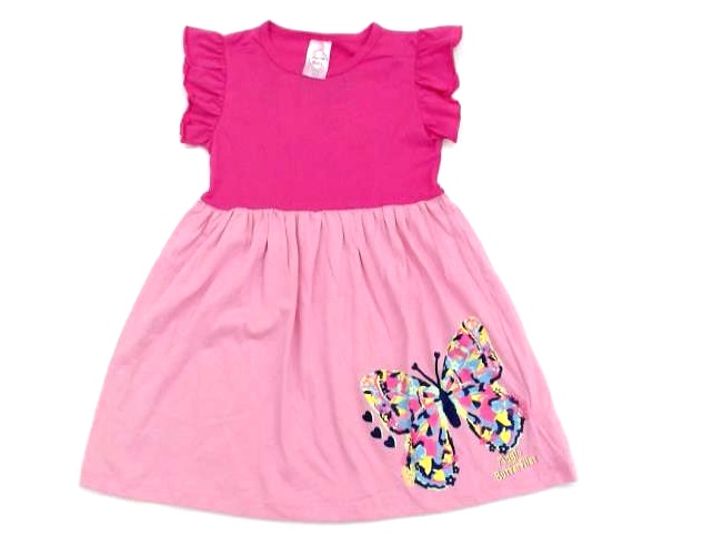 Vestido Fashionkids Inf Mga Jap Malha