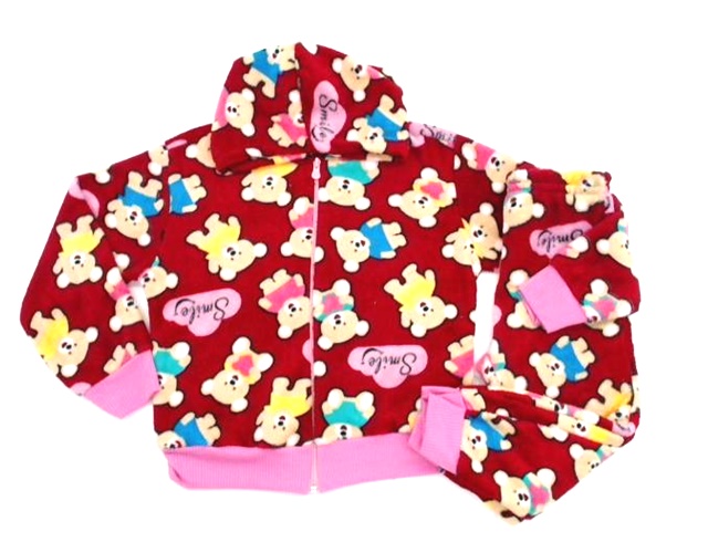 Conjunto Bstar Inf Fem Peluciado Capuz Calça