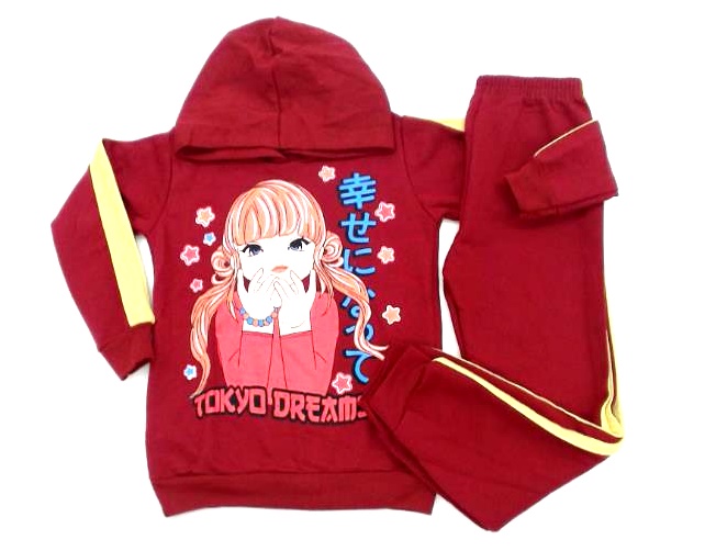 Conjunto Fashionkids Inf Fem Mol Capuz Calça