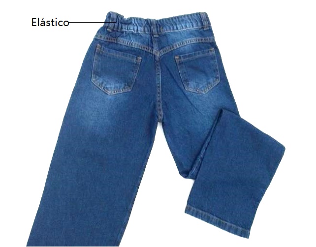 Calça Gilas Juv Fem Jeans Wide Leg