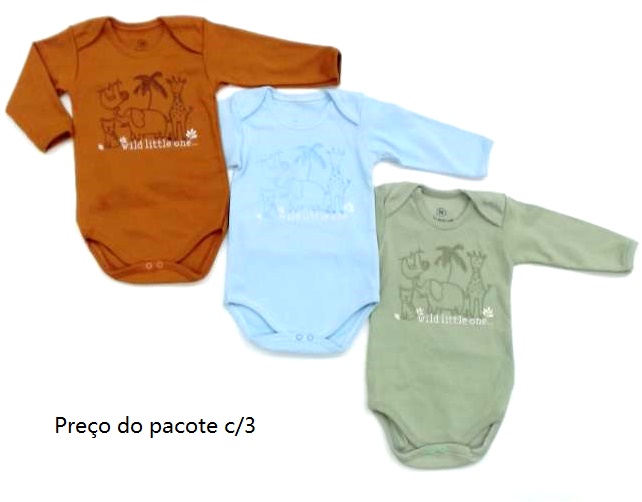Body Bebebrincalhao Bebe Masc M/l Suedine (c/3)