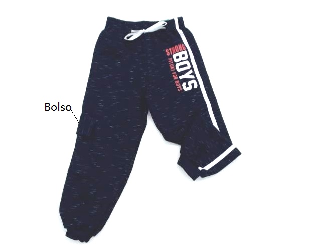 Calça Pituki Inf Masc Mol Jet Bolso Lateral