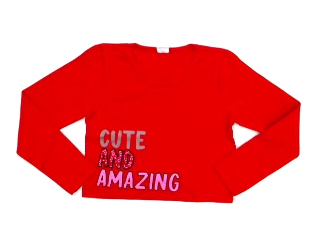 Blusa Lookinhos Juv Fem M/l Cotton Cropped