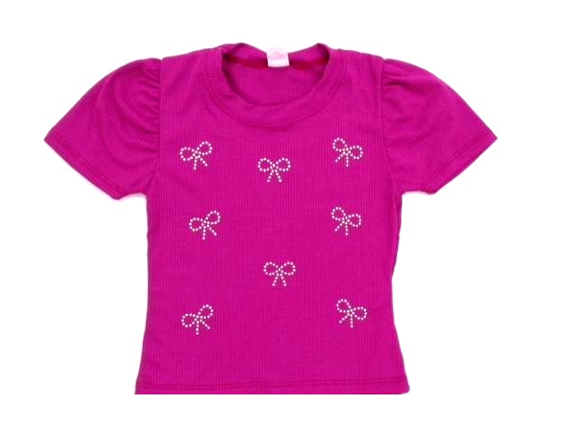 Blusa Rose Juv Fem M/c Malha Canel