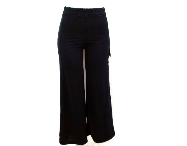 Calça Popway Ad Fem Poliéster Wide Leg Bolso Later