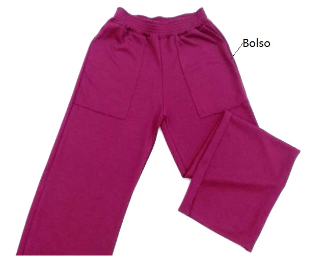 Calça Jiss Ad Fem Moletinho 2bolsos