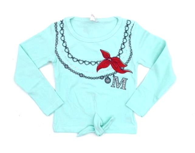 Blusa Minimundo Inf Fem M/l Cotton Detalhe Amarrar
