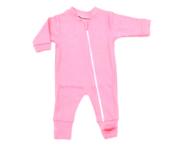 Macacão Sevenbaby Bebe Fem Lgo Suedine Canel Zíper