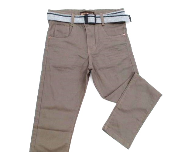 Calça North Juv Masc Sarja Lycra Cinto