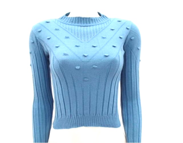 Blusa Oliveira Ad Fem Lã/acril Trabalhada Cropped