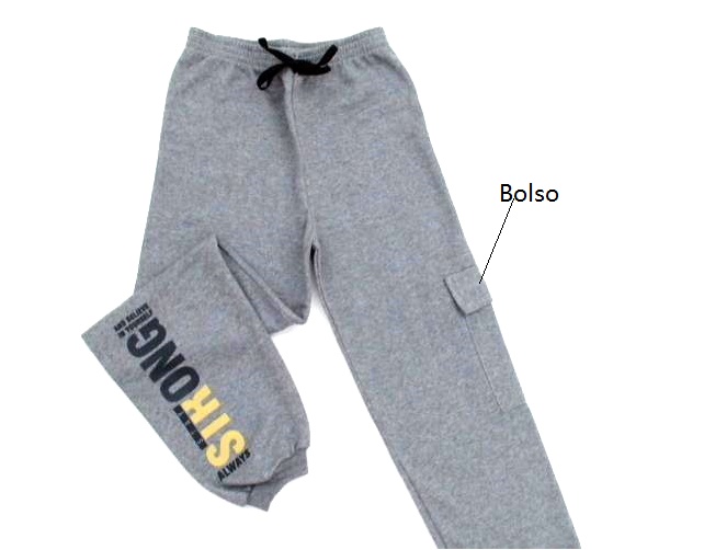 Calça Pituki Juv Masc Mol Bolso Lateral