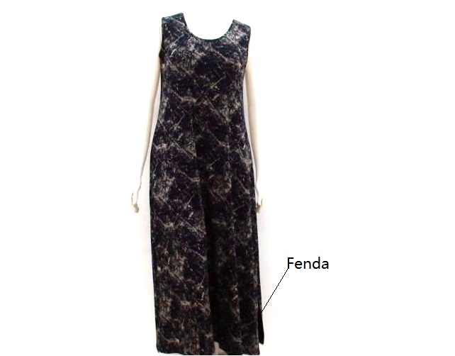 Vestido Kaprice Ad Exg Reg Viscol Longo Fenda