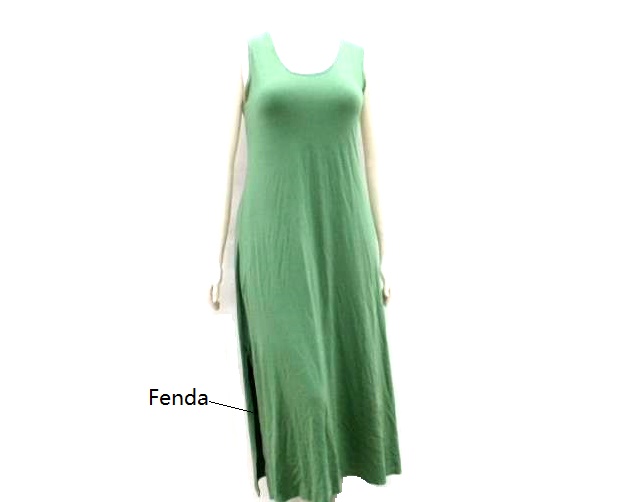 Vestido Exportline Adulto Extra Grande Regata Viscolycra Longo Fenda