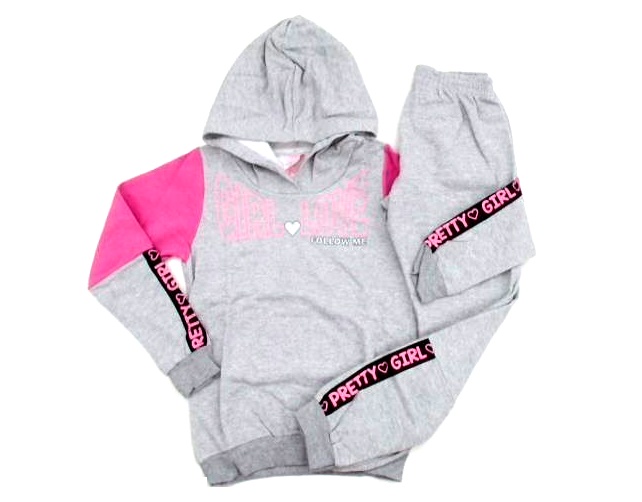 Conjunto Wilbertex Juv Fem Mol Capuz Calça