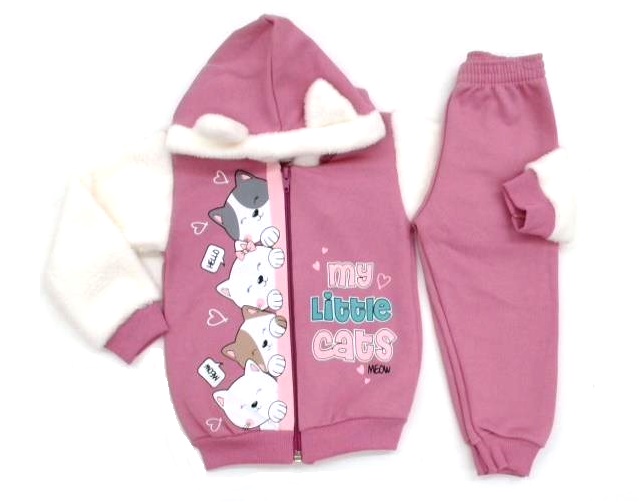 Conjunto Viston Bebe Fem Mol Capuz Calça
