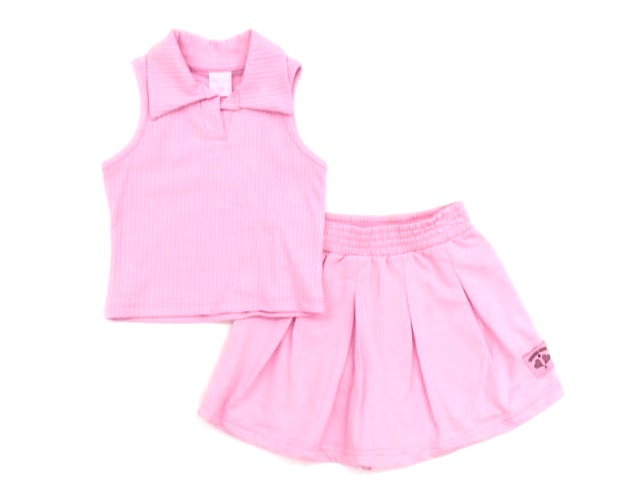 Conjunto Bygus Inf Fem Reg Rib Canel Short-saia