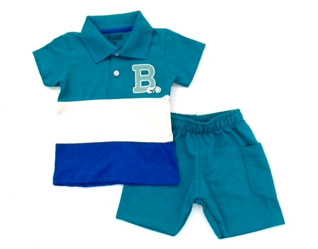 Conjunto Ninoboy Bebe Masc M/c Malha G.polo