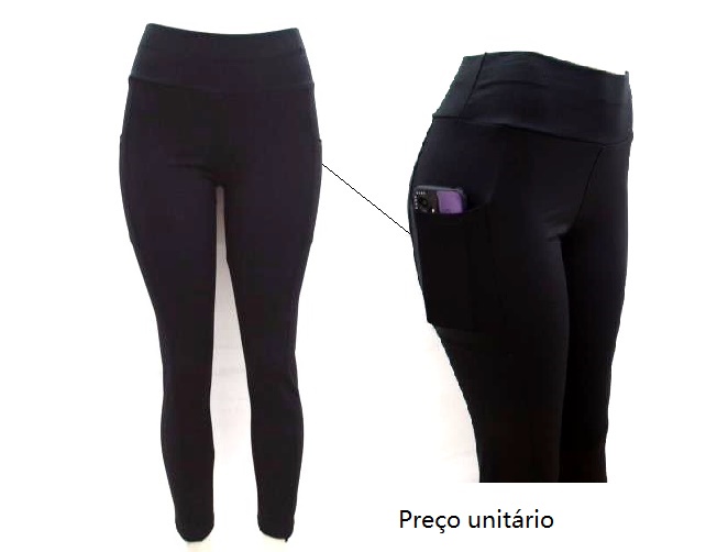 Legging Dalri Ad Fem Poliéster 2bolsos Laterais