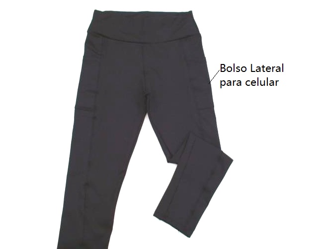 Legging Dalri Ad Fem Poliéster 2bolsos Laterais