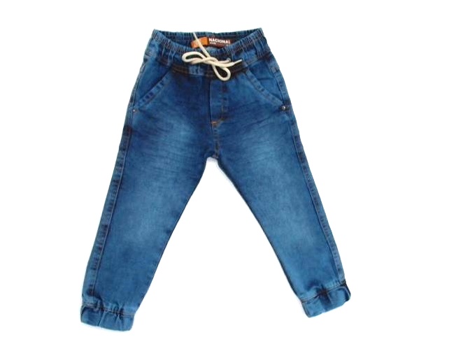 Calça Nacional Primeiros Passos  Jeans Lycra Elástico
