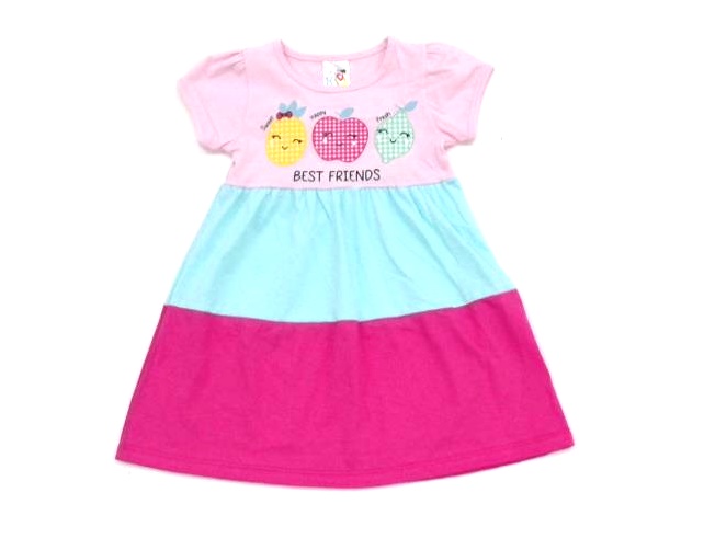 Vestido Taita Primeiros Passos Manga Curta Malha