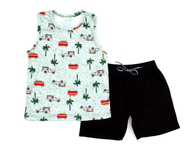 Conjunto Fantoni Inf Masc Reg Malha Estamp