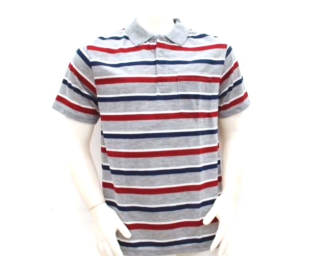 Polo Ozon Ad Masc M/c Malha Pv List Bolso
