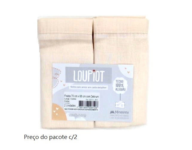 Fralda Loupiot Bebe Alg Debrum 70cmx68cm (c/2)