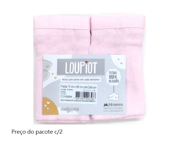 Fralda Loupiot Bebe Fem Alg Debrum 70cmx68cm (c/2)
