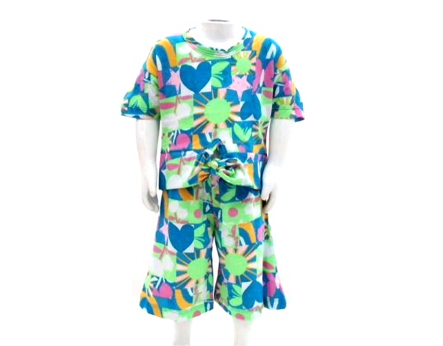 Conjunto Semprekids Primeiros Passos  Manga Curta Malha Pantaco