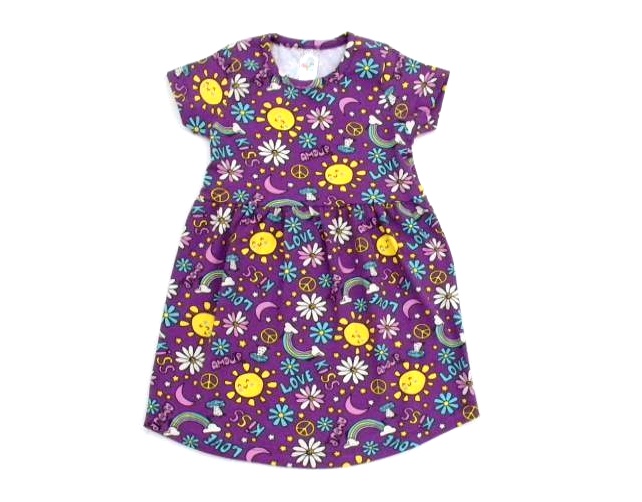 Vestido Shumakids Inf M/c Cotton Estamp