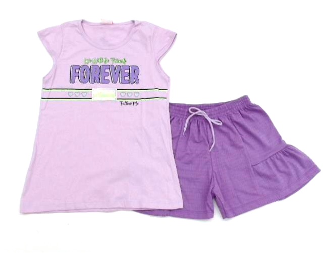 Conjunto Wilbertex Juv Fem Mga Jap Malha Short