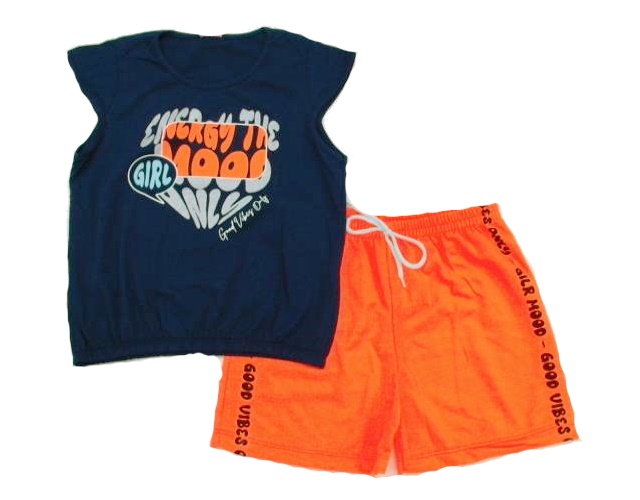 Conjunto Wilbertex Juv Fem Mga Jap Malha Short