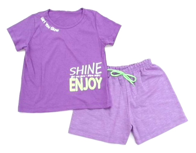 Conjunto Wkids Juv Fem M/c Malha Short