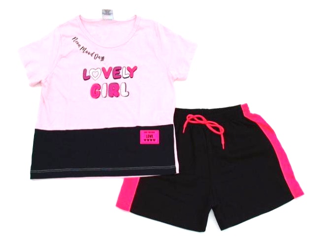 Conjunto Wkids Juv Fem M/c Malha Short