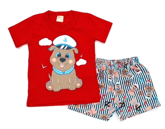 Conjunto Trin Primeiros Passos Manga Curta Malha